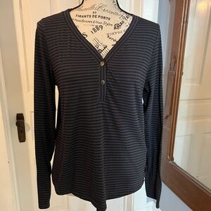 Patagonia Black Long Sleeve Henley Tee